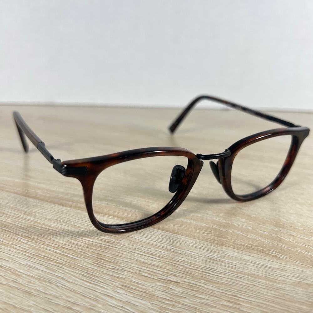 John Varbatos V405 Classic Brown Eyeglasses Frames Only 48-23-150 Japan